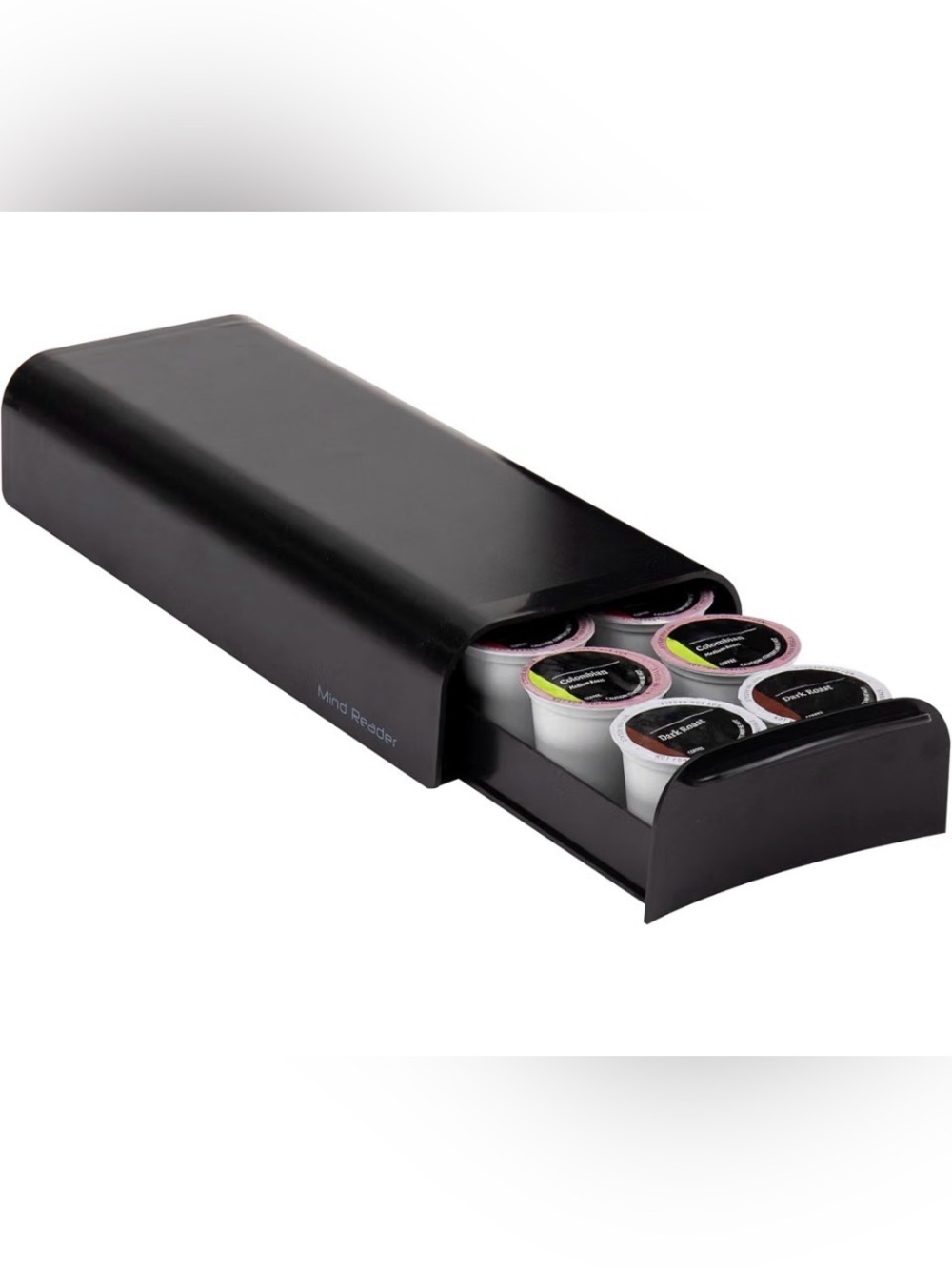 Mind Reader Single Serve Coffee Pod Organizer 12-14 Coffee Pod capacity, Black